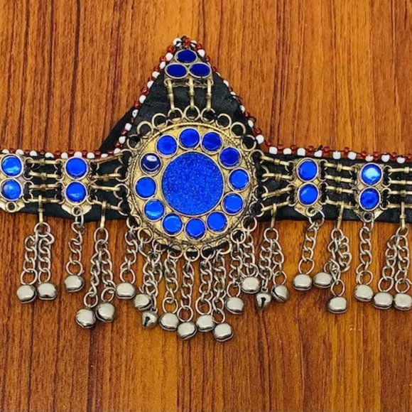 Handmade Ethnic Headpiece, Hair jewelry, Afghan Kuchi Headpiece Matha Patti, main image 7